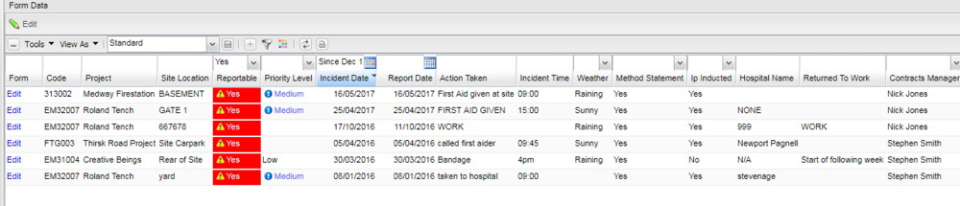 screenshot of Redsky ERP